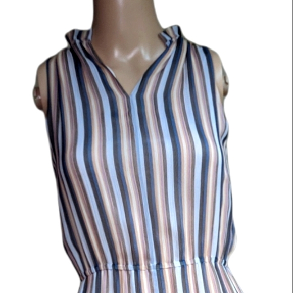 Derek 10 Lam Crosby Sleeveless Silk Dress Size 0 - Picture 11 of 15